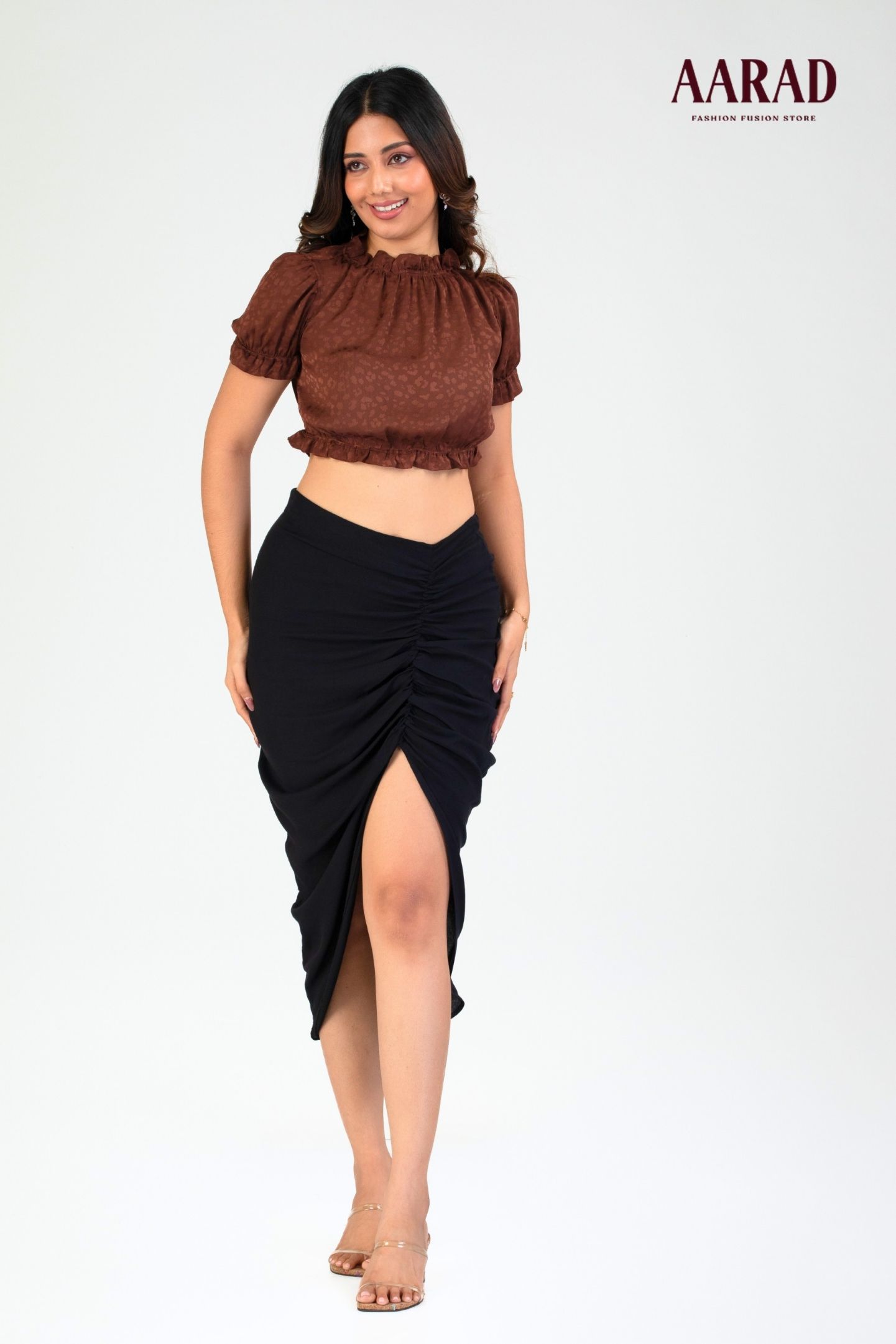 RUHANA DRAMATIC NECK TOP