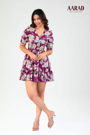 HAYLEY PUFF SLEEVE MINI DRESS