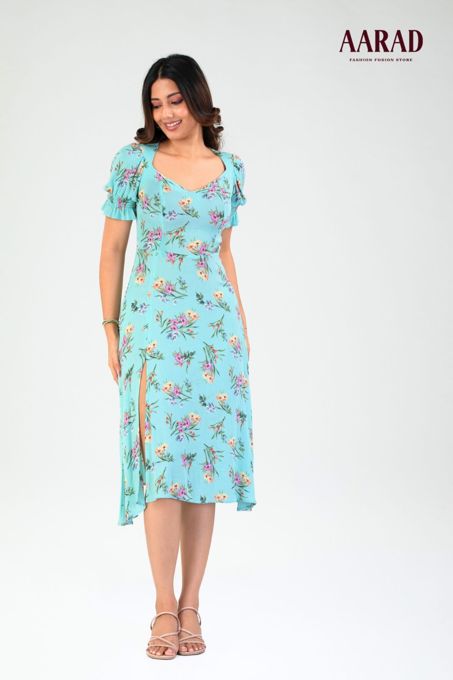 SWALAH DRAMATIC SLEEVE DRESS - Image 2