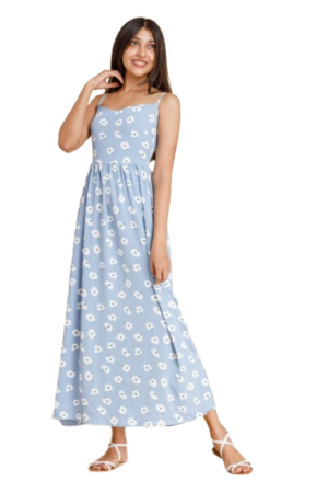 BLUE MAXI DRESS